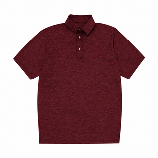 Maroon Heather Polo