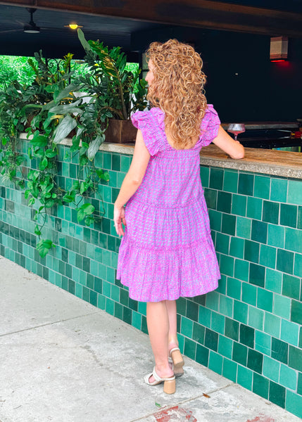 Very Peri Poppy Dress