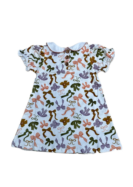 Bows Proper Dress with Pockets