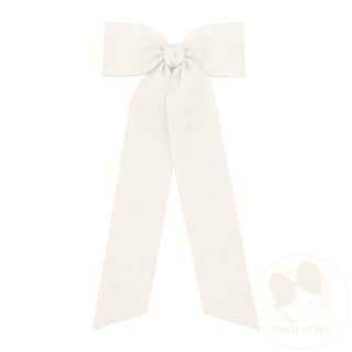 King Grosgrain Hair Bowtie with Knot Wrap and Streamer Tails