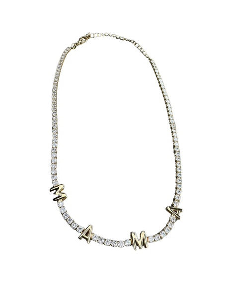 Rhinestone MAMA necklace
