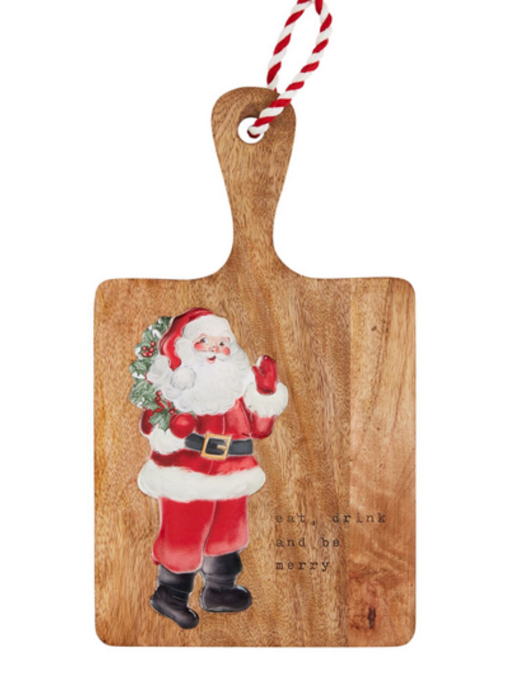 Square Santa Wood Enamel Board