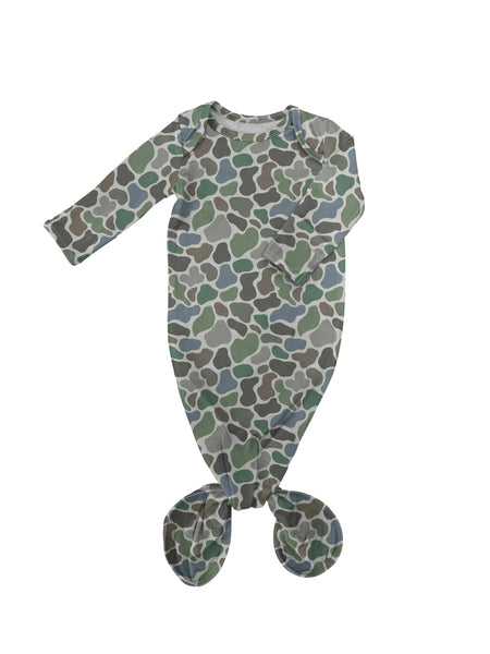 Pebble Camo Knotted Gown