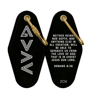 God Is Greater Bible Verse Keychain