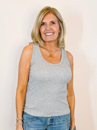 Louise Tank - Heather Grey