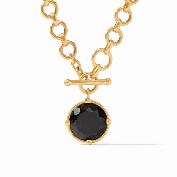Honeybee Demi Necklace Black Obsidian