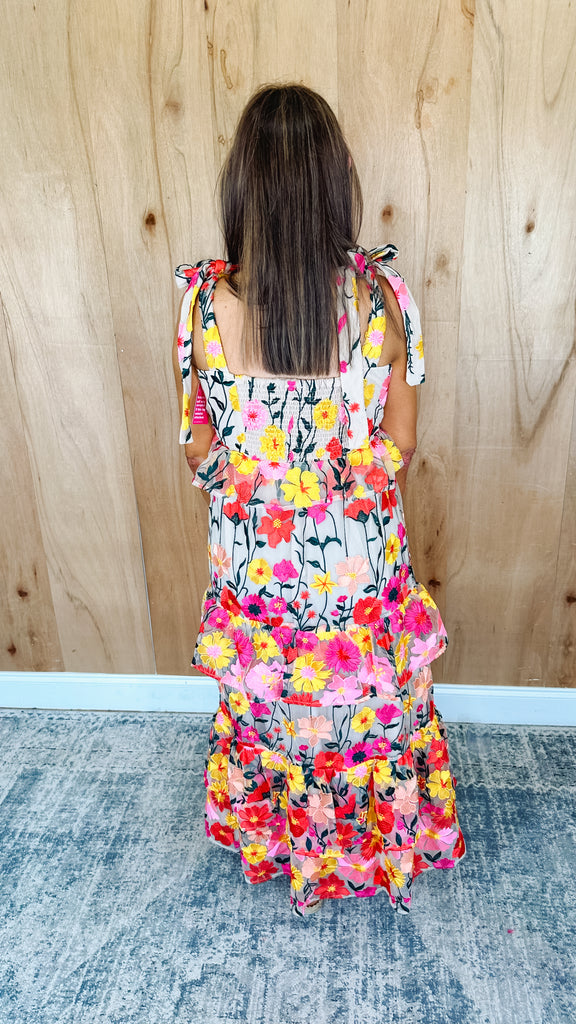 Edie Tie Shoulder Maxi Dress-Unconditional Farmhouse Market TX Edie Tie Shoulder Maxi Dress-Unconditional Farmhouse Market TX