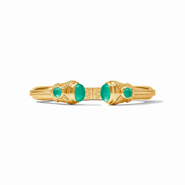 Cannes Demi Cuff Iridescent Emerald Green+