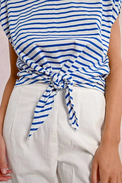 Kelly Blue Stripe Tee