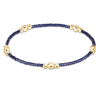 Hope Purpose Gold Bracelet- Navy