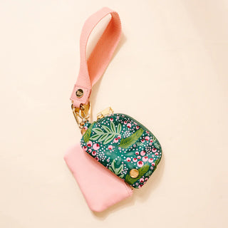 Dynamic Duo Pouch Wristlet in Jolly Sprig
