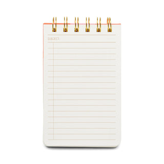 Twin Wire Notepad - Rainbow Check