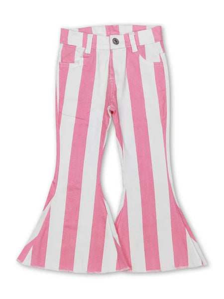 Pink Stripe Denim Bell