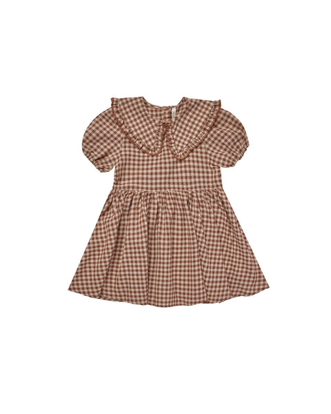 Camille Dress- Brown Gingham