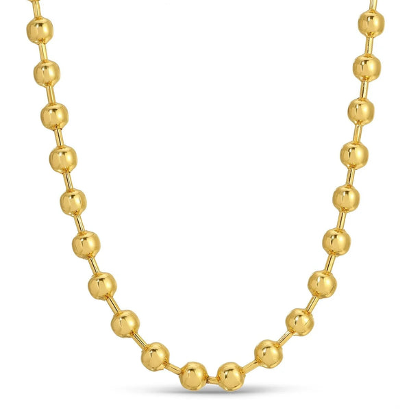 6mm Gold Ball Necklace