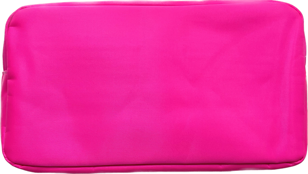 Large Nylon Cosmetic Bag-  Kelly Green