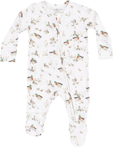 Duckling Families 2 Way Zipper Footie Sleeper