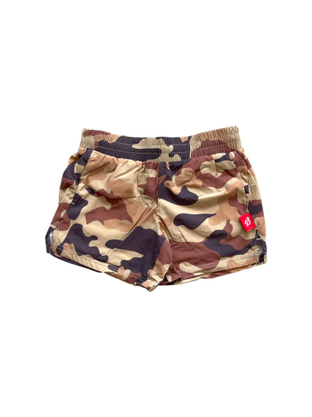 Camo Sprinter Active Shorts in Italian Clay