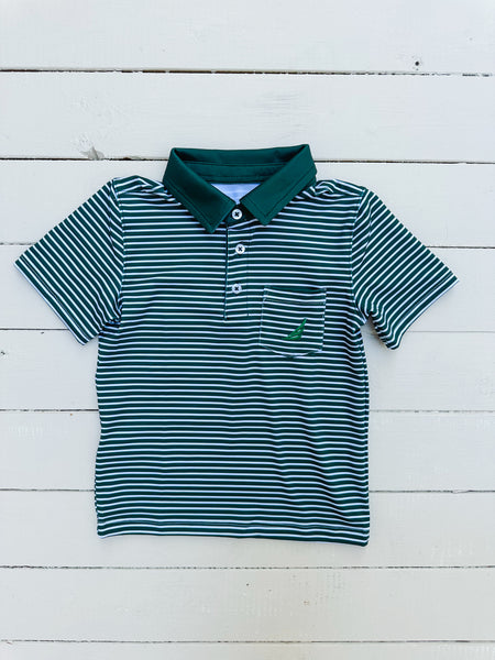 Brooks Pine S/S Performance Polo Shirt