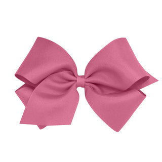 Mini King Classic Grosgrain Hair Bow (Plain Wrap)