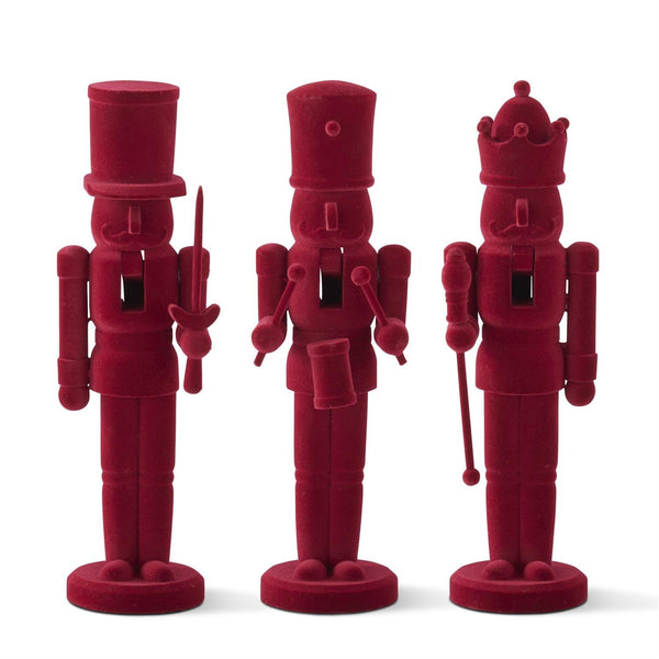 Resin Burgundy Velvet Nutcracker