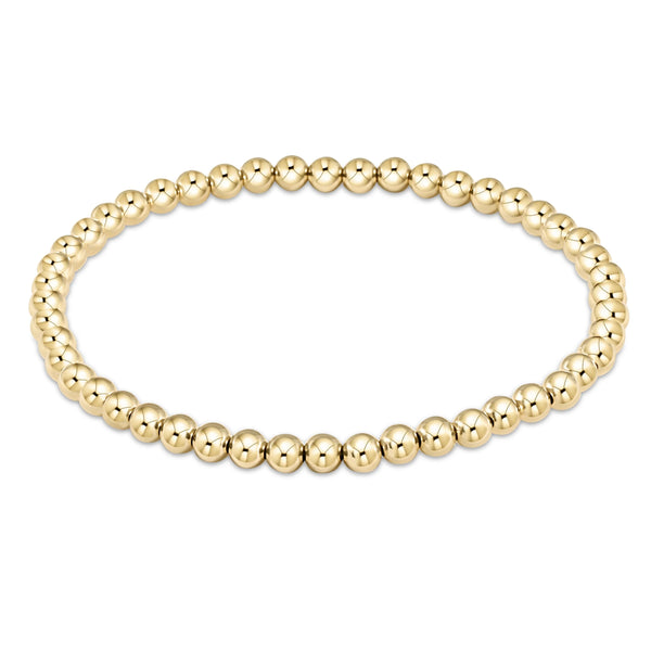 classic gold 5mm bead bracelet