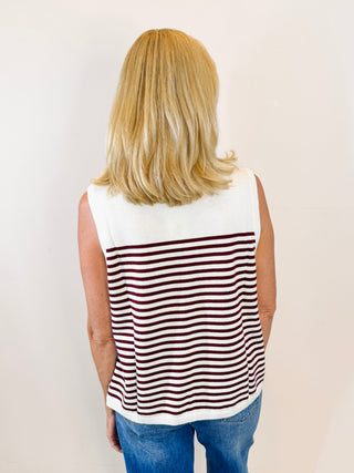 Texas A&M Striped Knit Tank