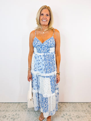 Blue Pattern Dress