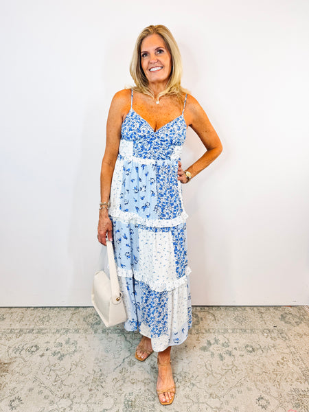 Blue Pattern Dress