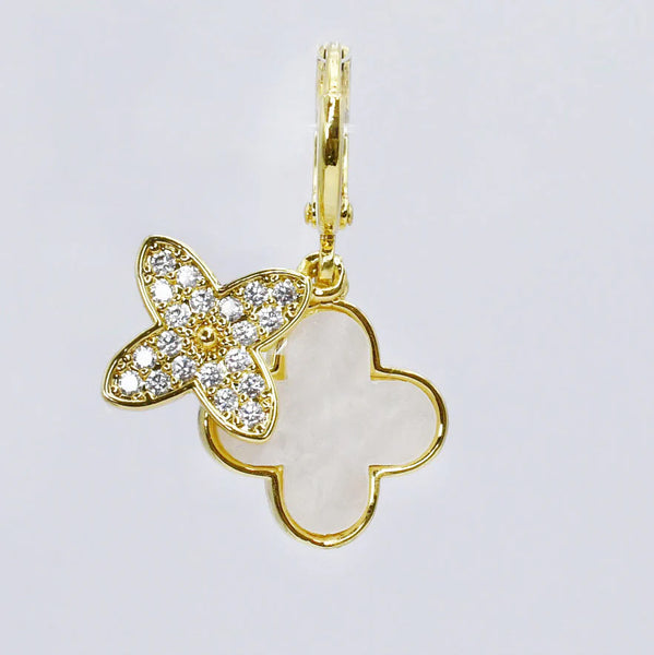 Amelia Double Pendant Gold Charm