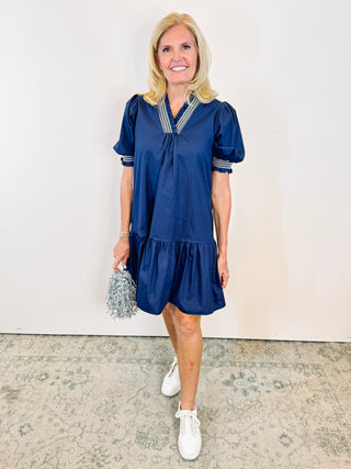 Vera Dress - Navy