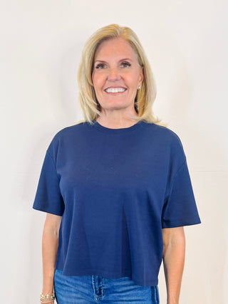 Maddox Top in Black Iris