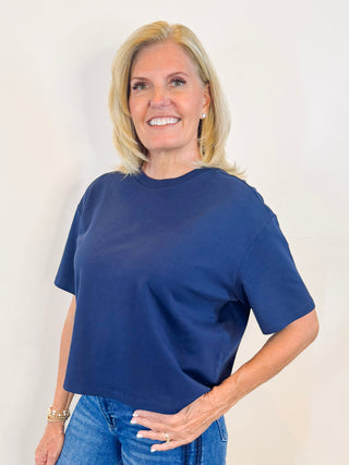 Maddox Top in Black Iris