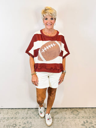 Football Gingham Patch Sweatshirt