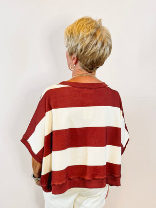 Football Gingham Patch Sweatshirt