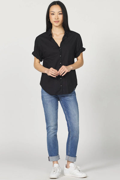 Benning Poplin Shirt in Black