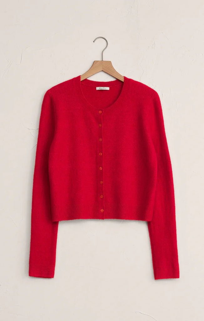MEDINA COZY CARDIGAN Festive Red