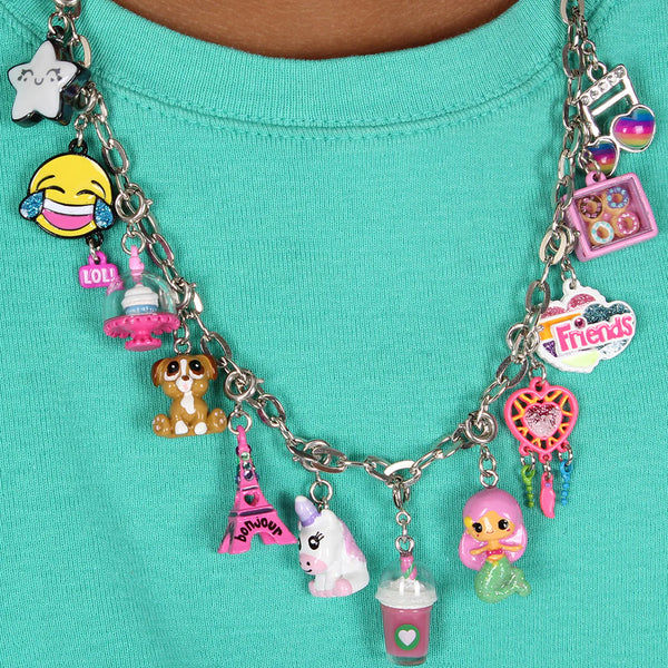 Charm It! Chain Necklace (Silver or Gold)