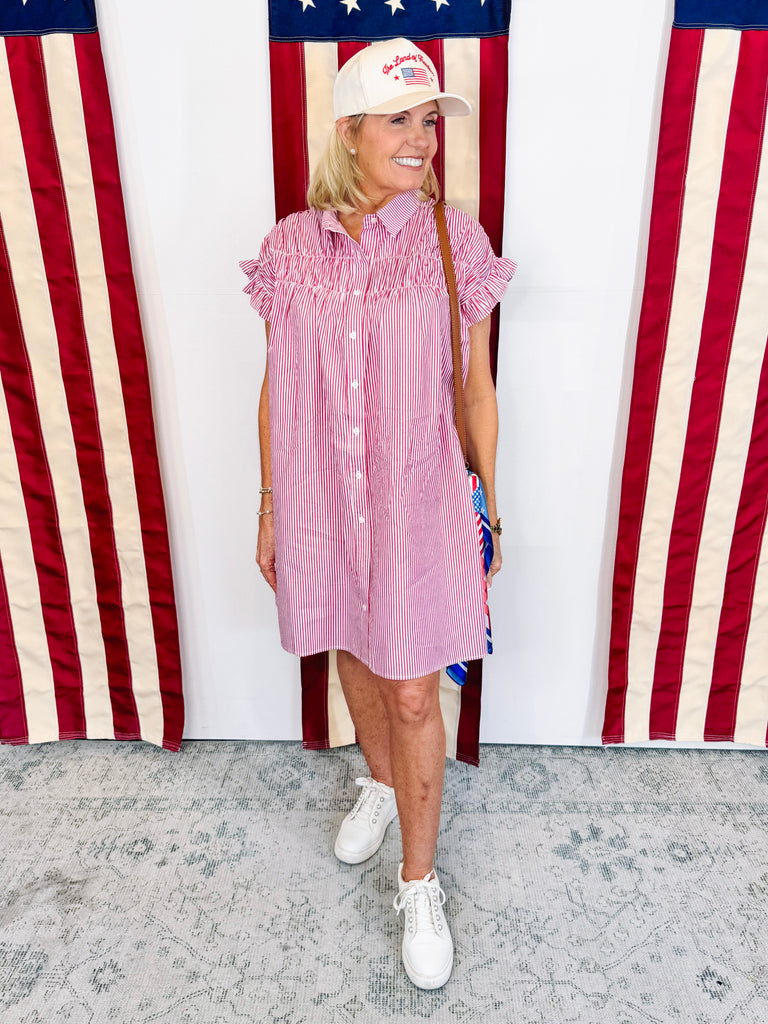 Effortless Essential Dress in Red