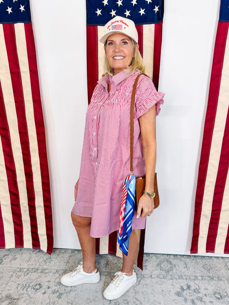 Effortless Essential Dress in Red