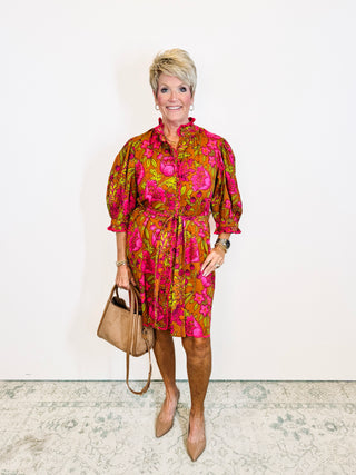 Tucked front Aline Dress