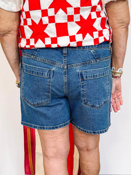 Hailey High Rise Short W/Yokes