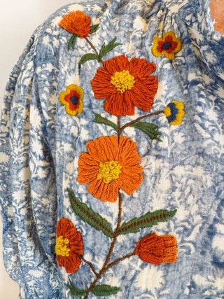 Ribben Embroidered Dress