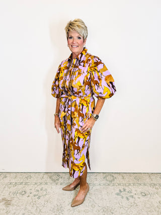 Horse Print Shirt Dress