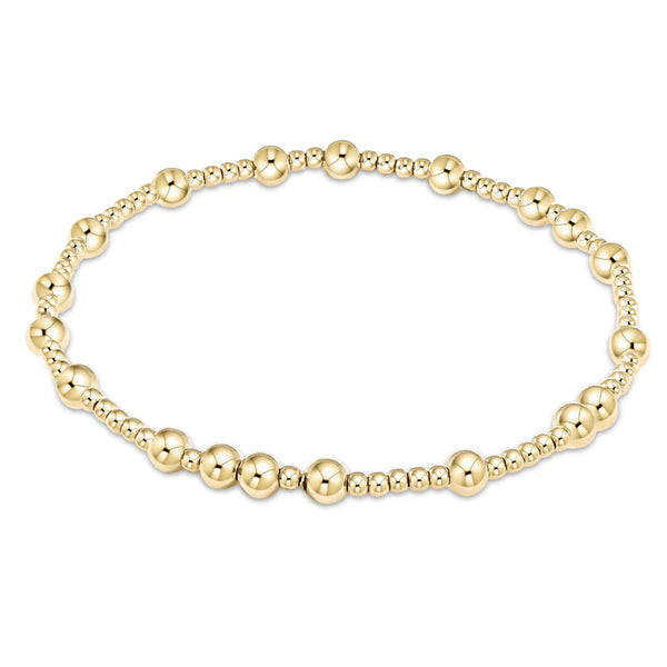 Hope Unwritten 4mm bead bracelet- gold