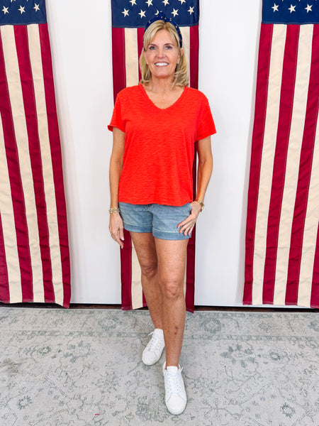 Vanya Top Poppy Red