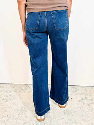 Meg High Rise Wide Leg W Patch