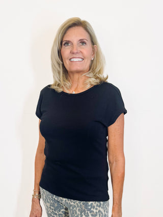 Soft Trace Second Skin Top - Black
