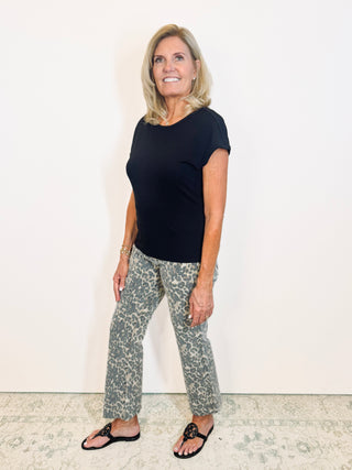 Kelsey High Rise Leopard Jean