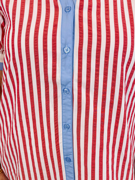 Festive Striped Dress